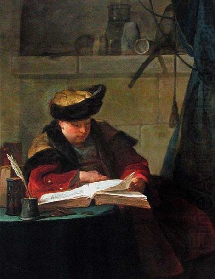 Un Chimiste dans son laboratoire, dit Le Souffleur, Jean Simeon Chardin